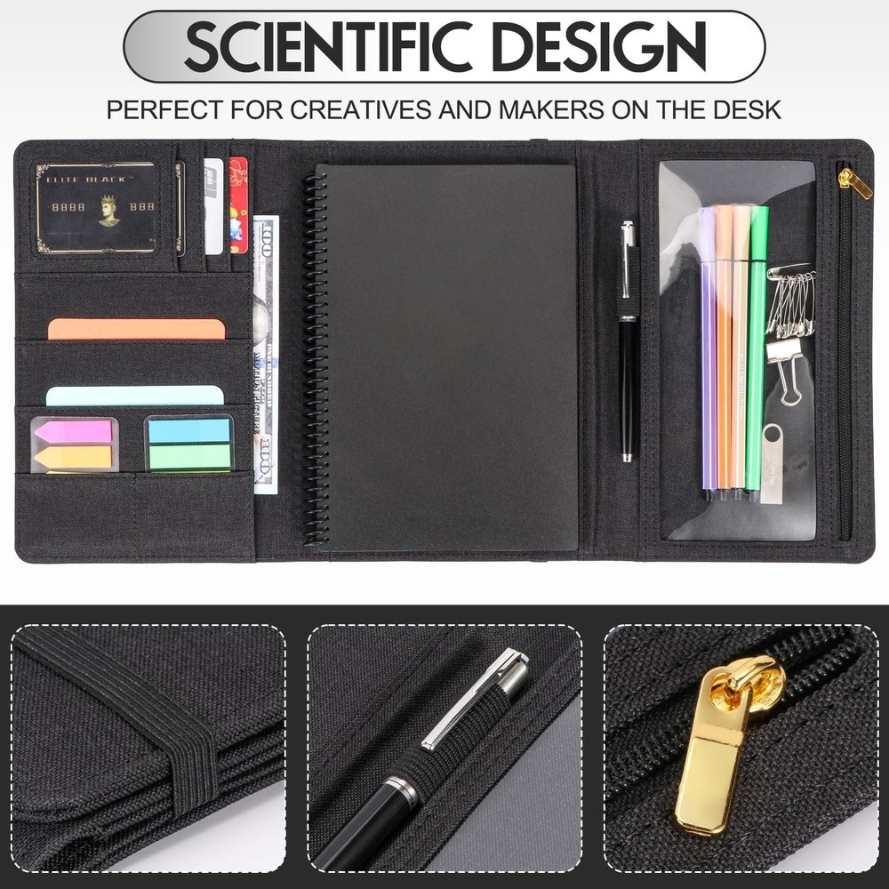 Trifold Planner Cover for Rocketbook Smart Notebook | Executive Size A5 (8.8"...