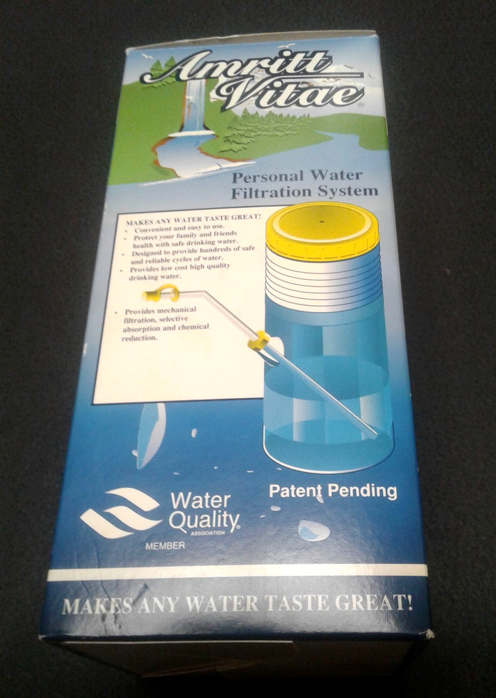 Jug personal Water Filtration System Amritt Votes with straw