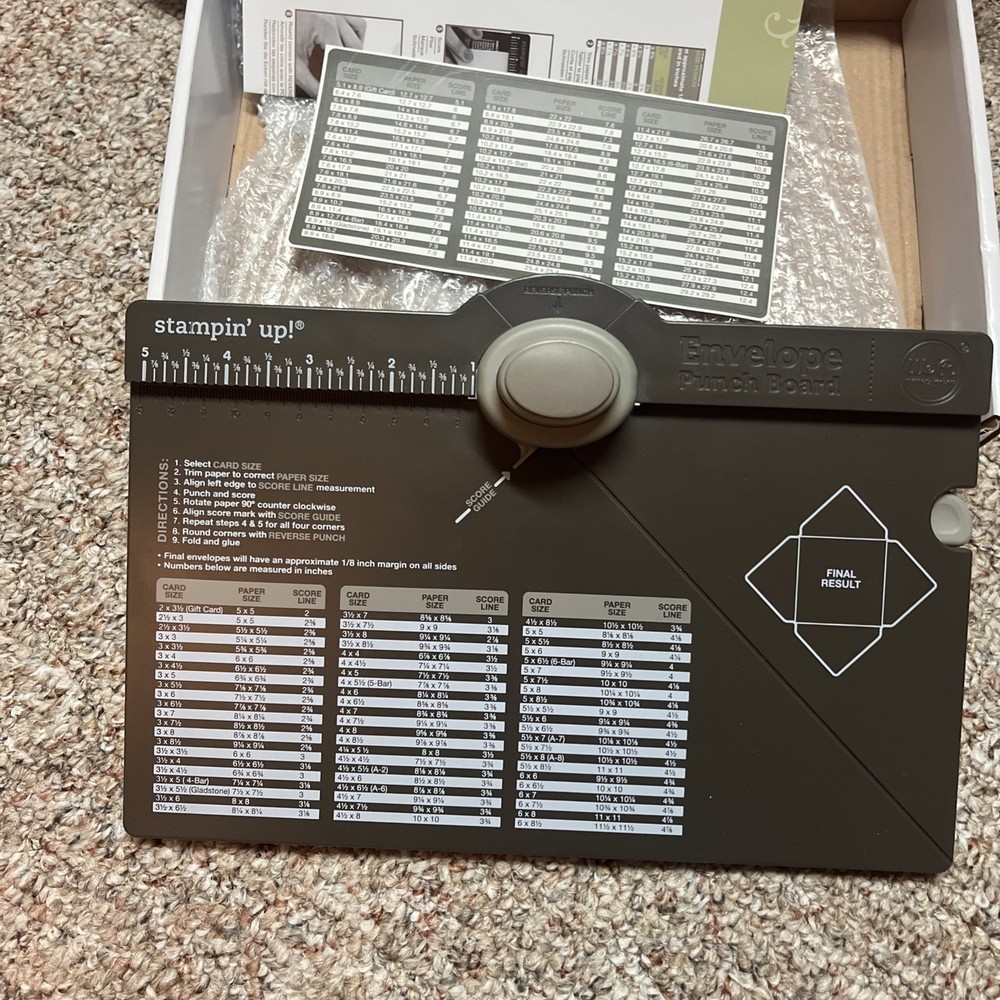 Envelope Punch Board