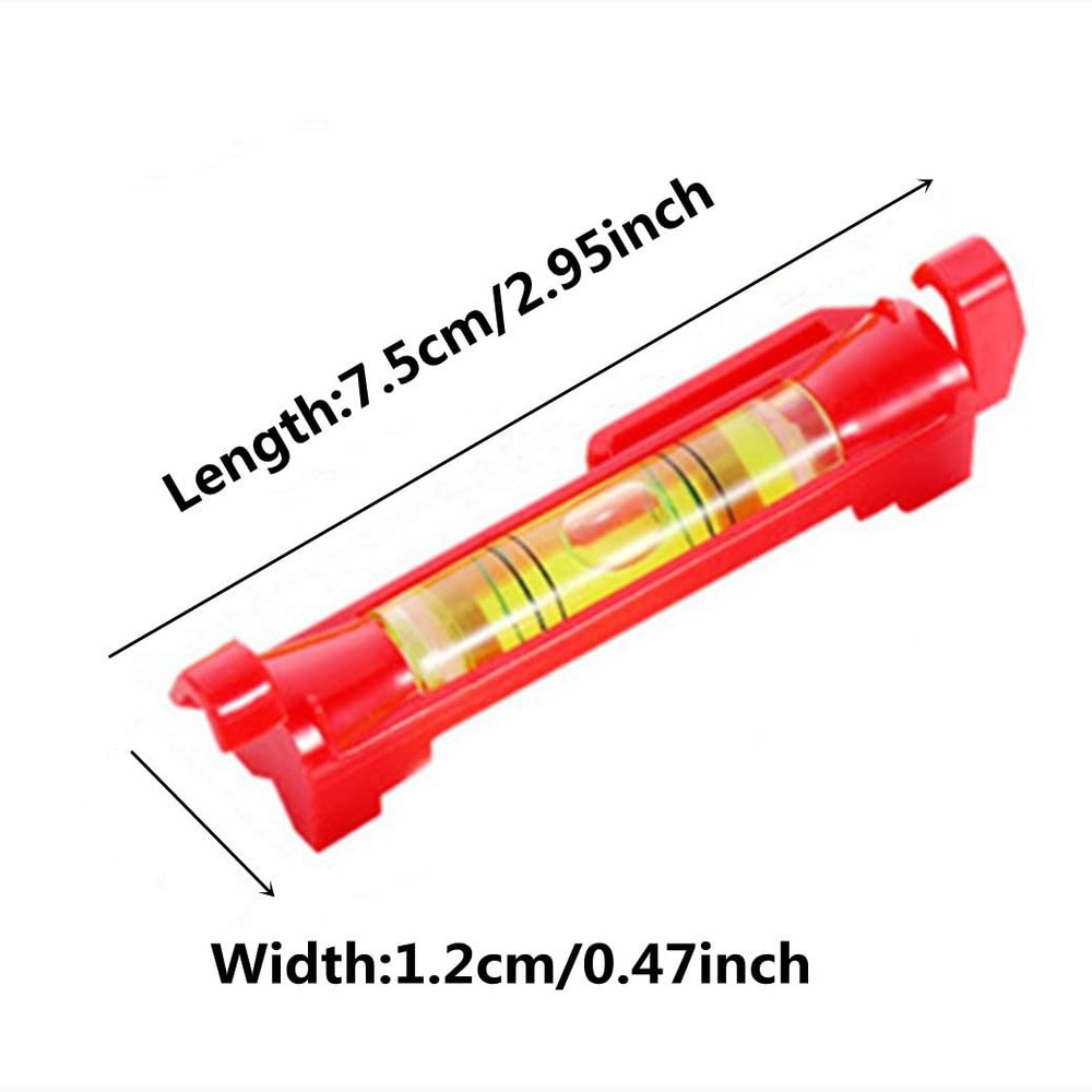 WOYISEPG 6x Hanging Bubble Line Level Small Horizontal String Red
