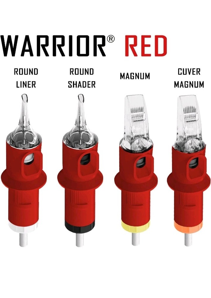 Warrior Professional Needle Cartridges 20pcs, Bundle (3 Packs)