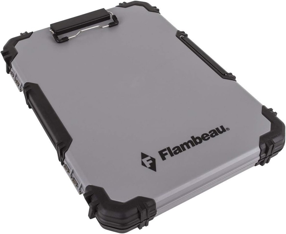 Ergonomic Document Clipboard with Internal Organizational Pouch for Easy Carry