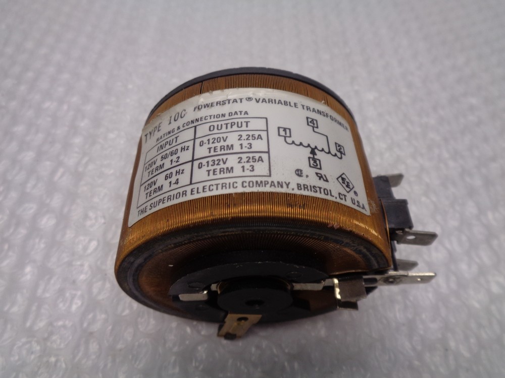 SUPERIOR ELECTRIC 10C VARIABLE TRANSFORMER UNMP