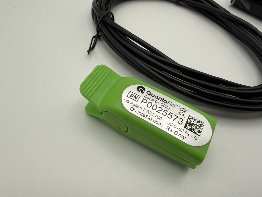 Quantaflow PAD Finger Sensor 91-0023 With Cable And Wall Charger