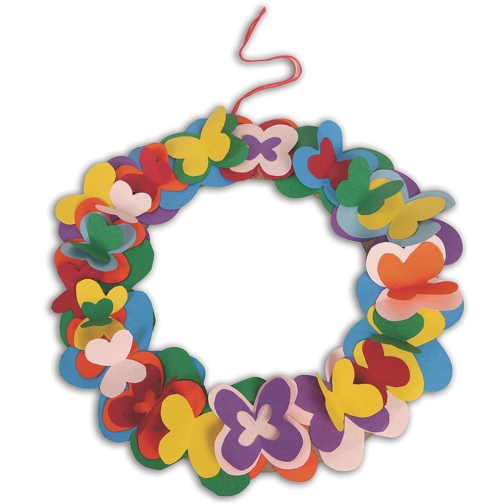 Self-Adhesive Wreath Ring Chipboard Collage Craft Projects 9 Inch 24 PCS
