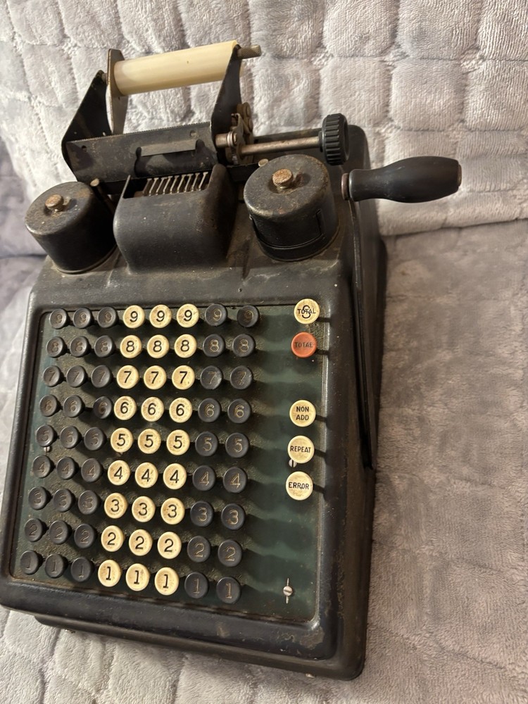 Burroughs Vintage Adding Machine In WORKING Condition