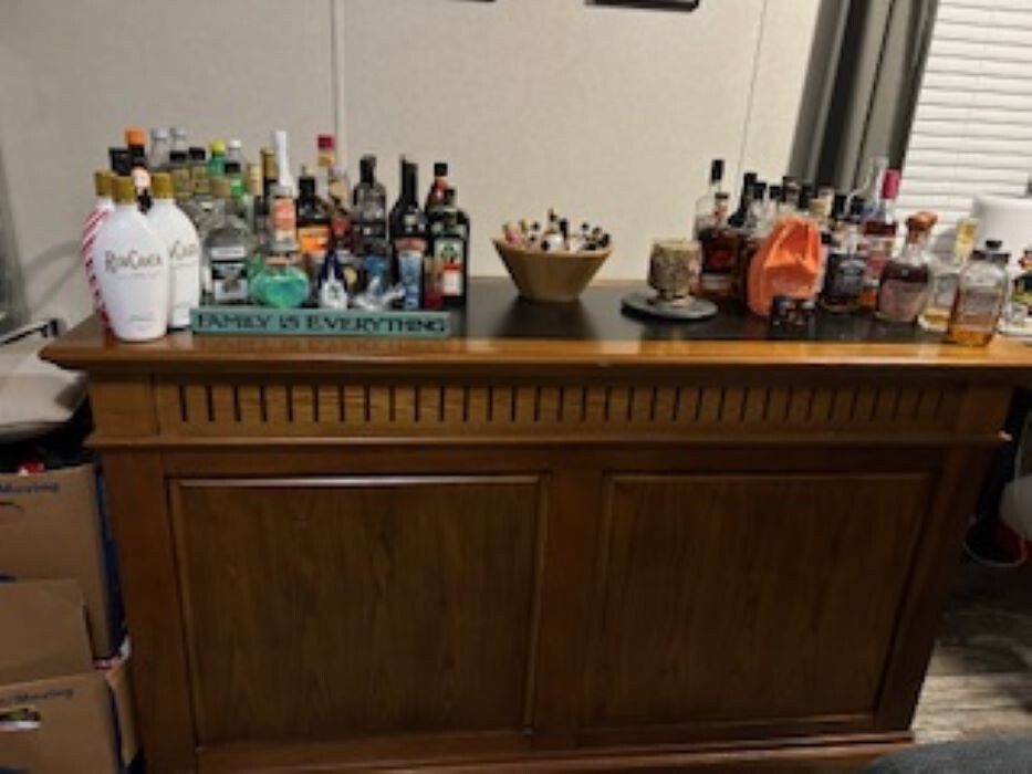 6' Hardwood Home Cocktail Bar