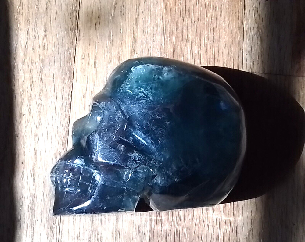 CRYSTAL SKULL Labradorite 4"