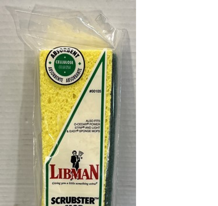 Libman Scrubster Mop Refill Extra Absorbent Cellulose Sponge 00105 Fits #103 NEW