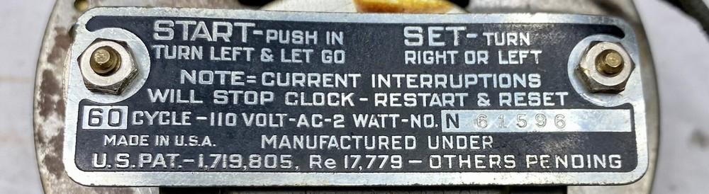 Electric Clock Movement