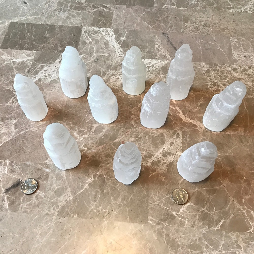 4" Selenite Skyscraper / Selenite Tower - (1) Tower - Very Nice!