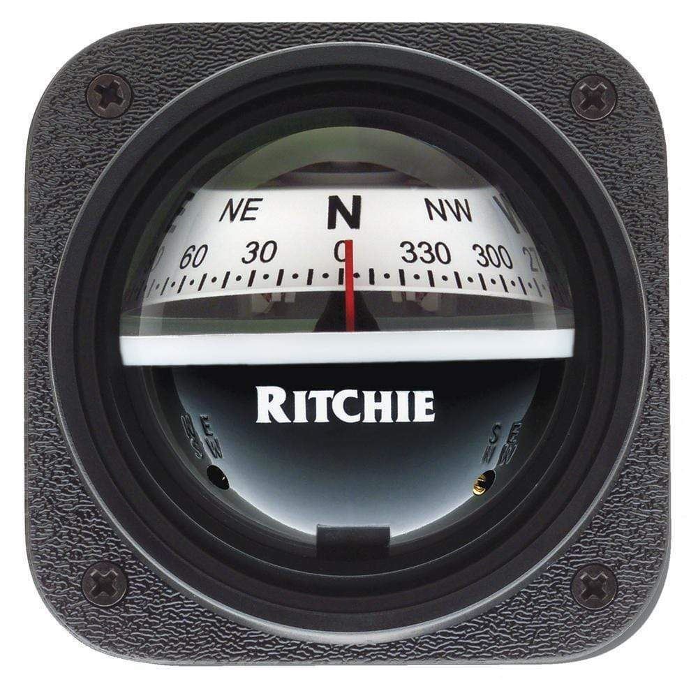 Ritchie Explorer Bulkhead Mount Compass White Dial #V-537W