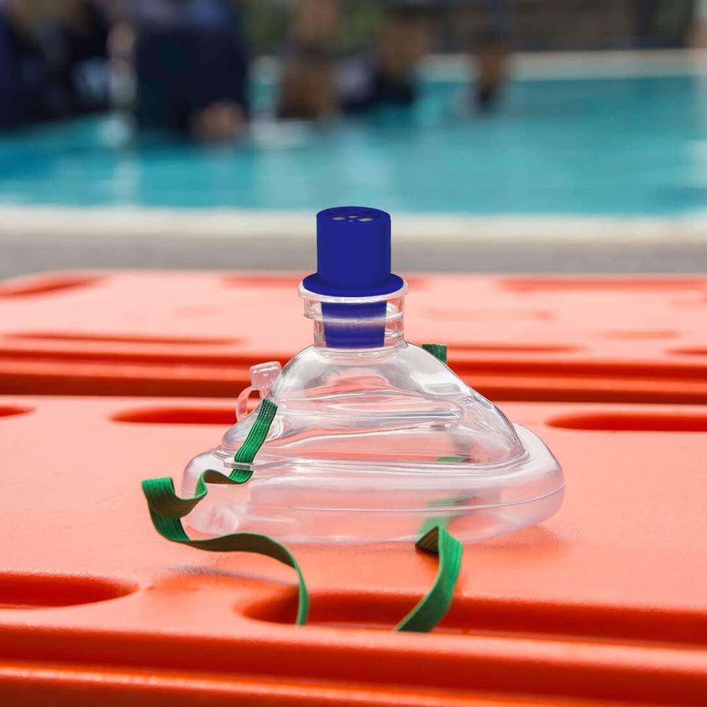 Ever Ready First Aid CPR Rescue Mask Training Valves Individually Wrap - 10 Pack
