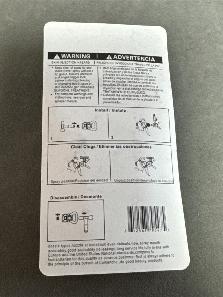 HHG Reversible Spray Tip Precise Nozzle Airless Paint Replacement New