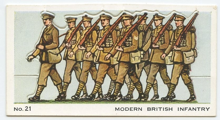 Mitchell's  Stand Alone Model Army MODERN BRITISH INFANTRY Cigarette Card