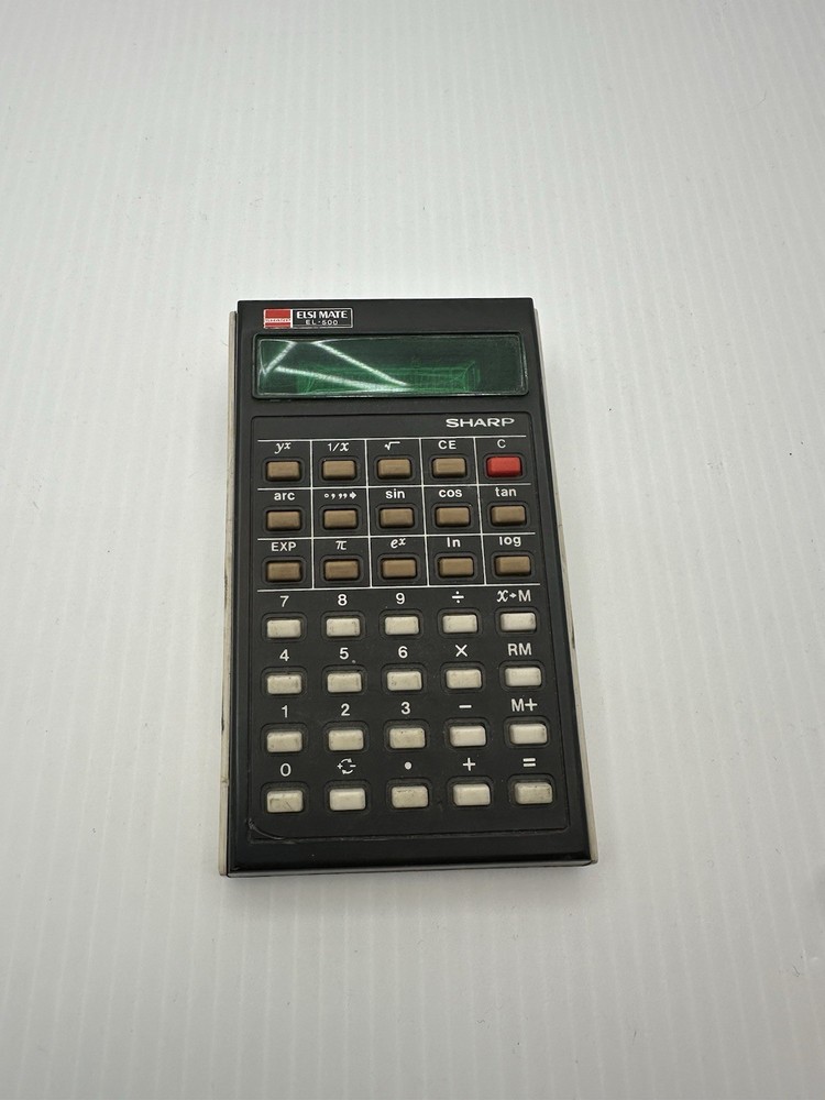 Vintage Sharp Electronic Calculator Elsi Mate EL-500 Tested Works