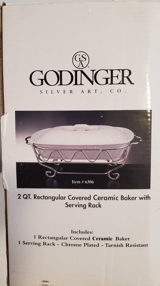 Ceramic Baking Dish with Serving Rack