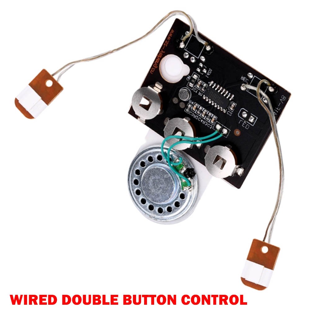 30s Recordable Voice Chip Sound Module DIY Wired Double Button Control NEW