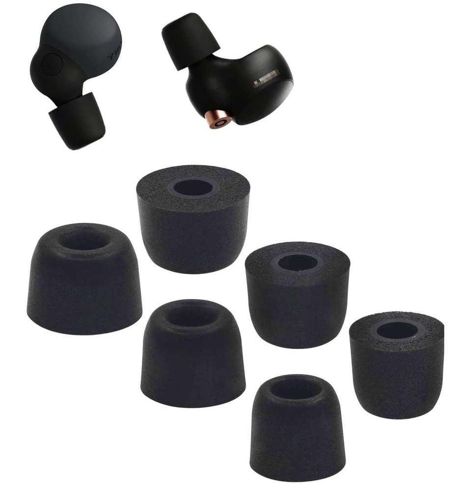 BLLQ Memory Foam Earbud Tips Replacement Eartips for Sony S M L 6 Pairs