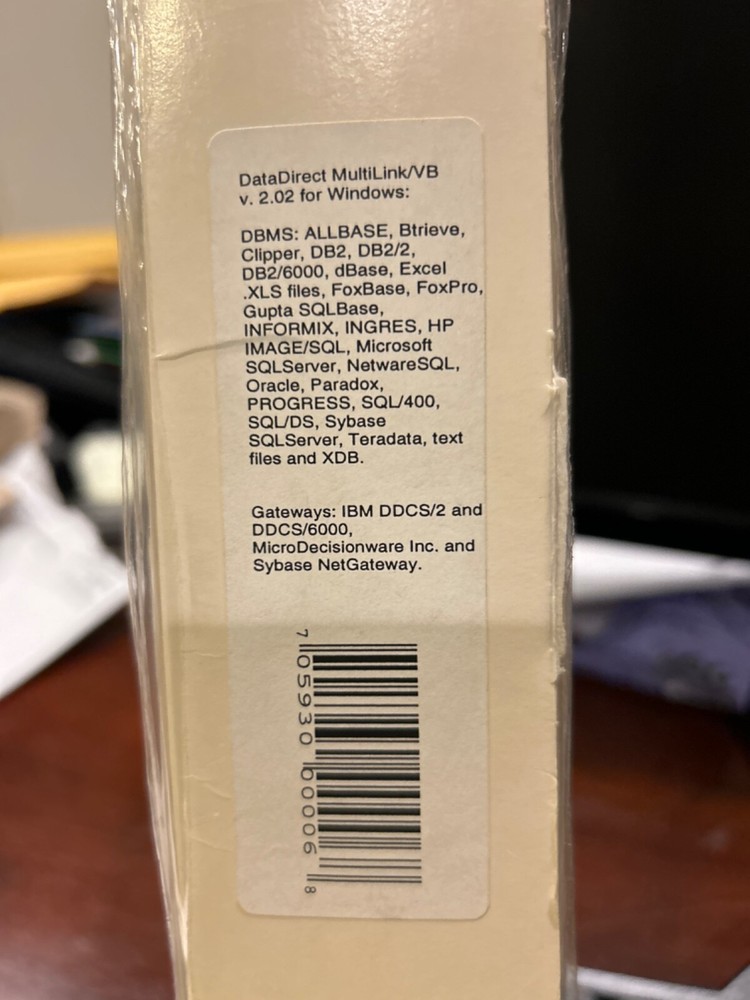 Open Q+E MultiLink VB for Windows with License. Vintage. disks and docs.