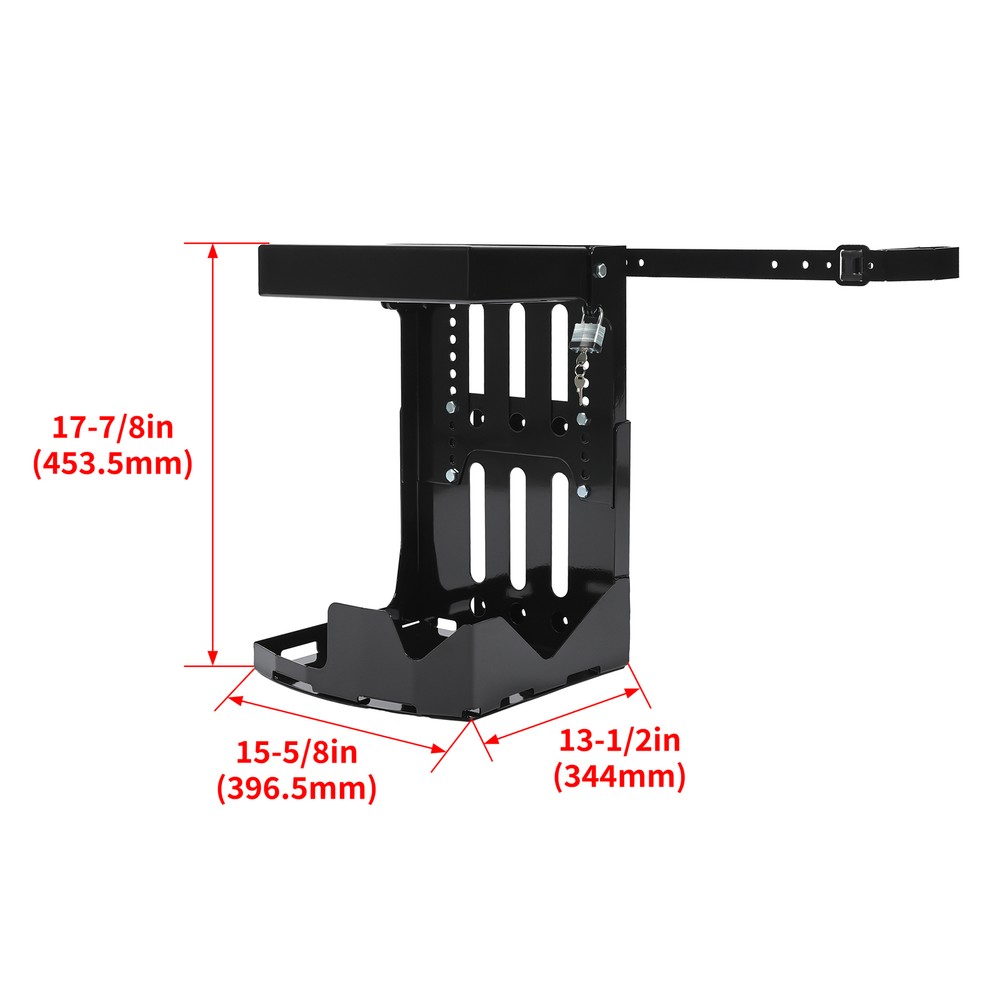 For Open & Enclosed Landscape Trailer Adjustable Backpack Blower Sprayer Rack