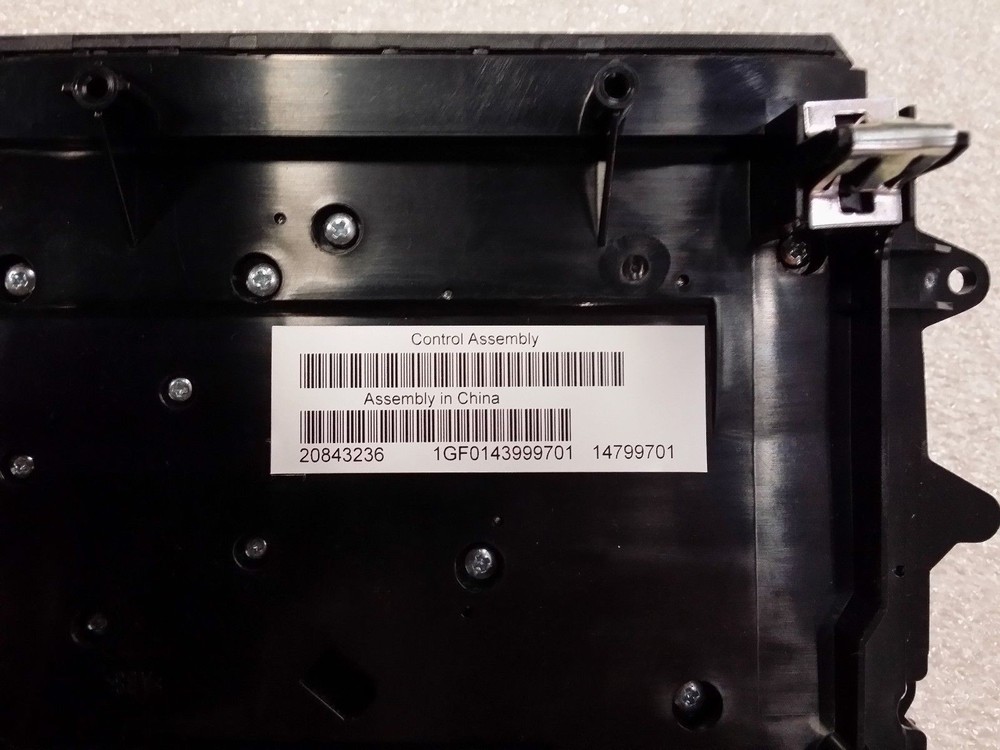 20843236 / Control Panel Assembly