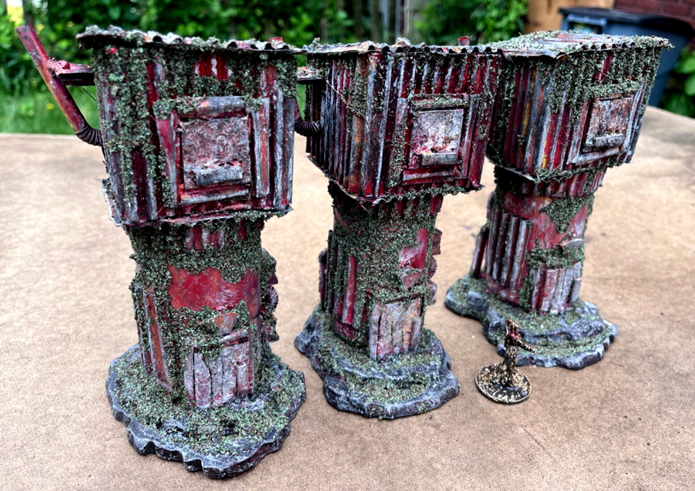 Sci-Fi Terrain pieces .16 – Tabletop Gaming scratch built.
