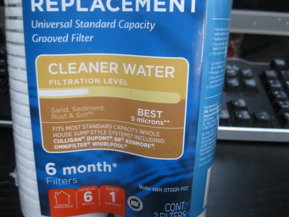 Filtrete 3M Whole House Replacement 4WH-STDGR-F02 Fits Sump Style 2 PACK