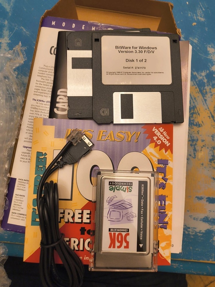 56K Communicator" PC Card modem by Simple Technology. It's designed for...