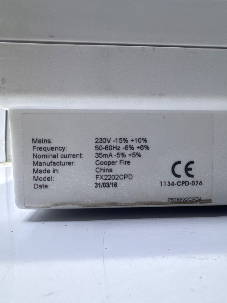 COOPER FX2202CPD Conventional Fire Alarm Control Panel
