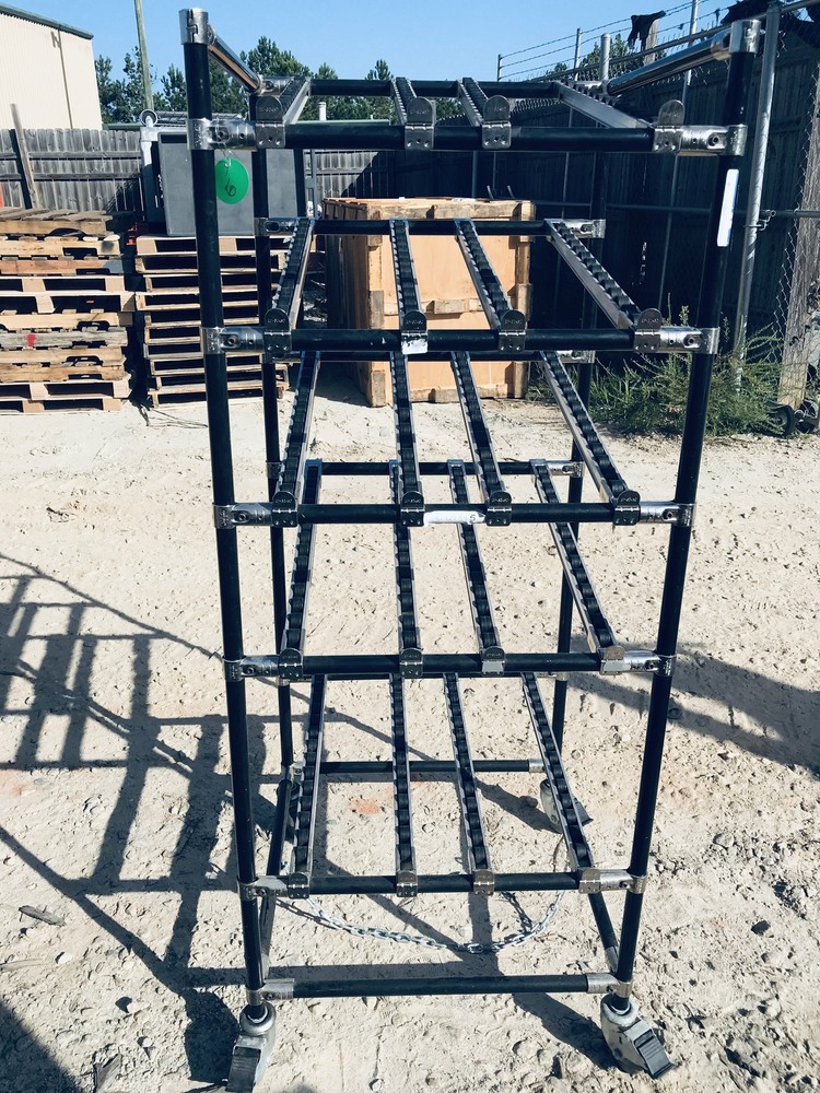 Used Creform Adjustable Modular Material Handling Roller Rack - 26" X 64" X 26"