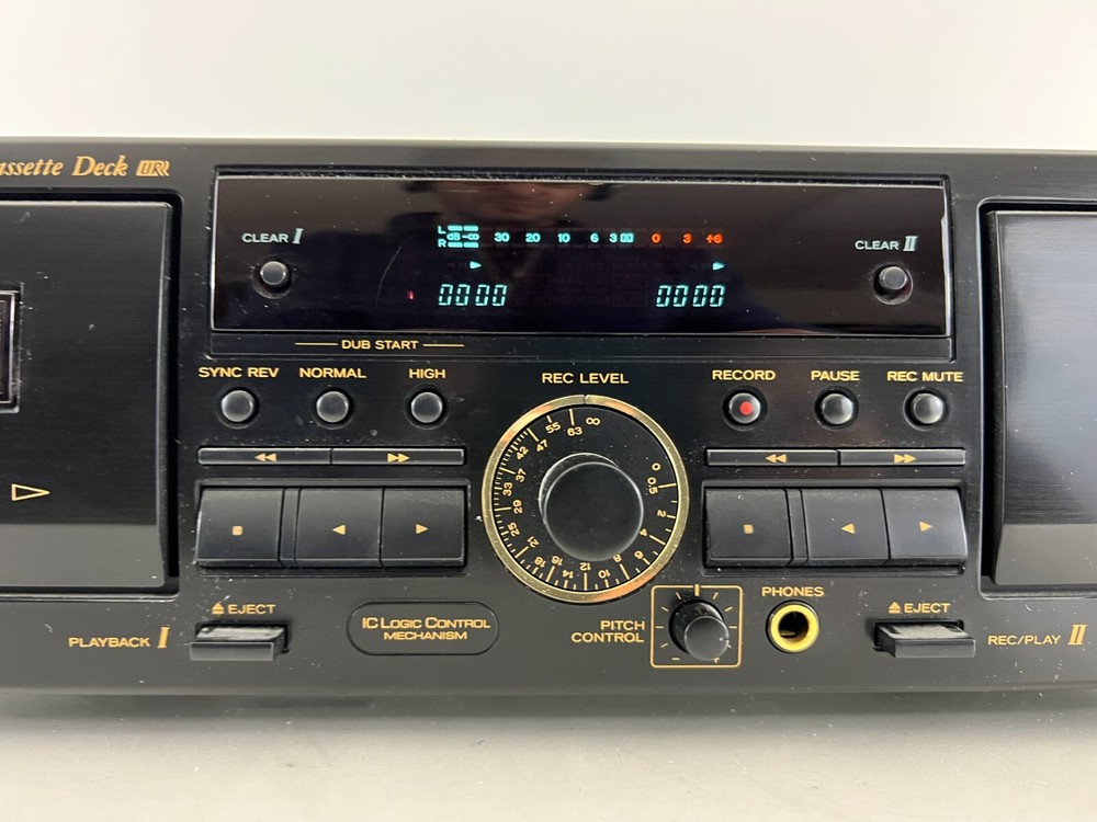 TEAC W-790R Double Cassette Deck Auto Reverse Play Recorder - LEFT DECK ISSUE