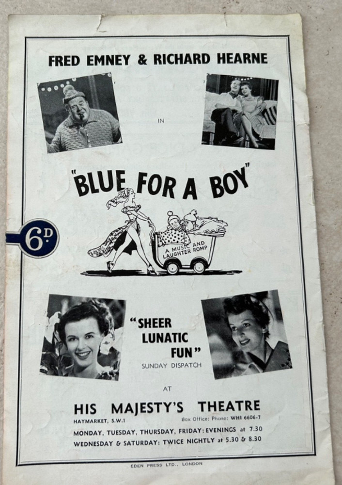 VINTAGE 5 ASSORT EMILE LITTLERS PANTOMIME + SHOWS - PROGRAMMES (A)