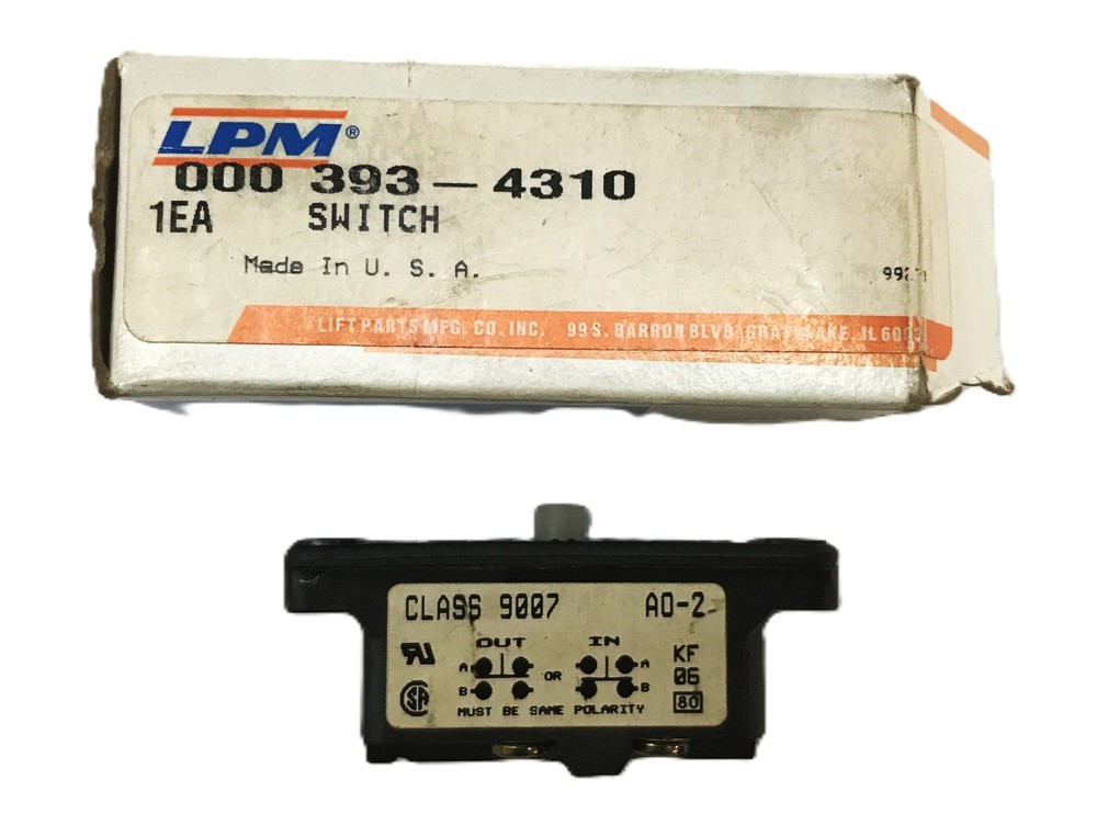 LPM Micro-Switch 393-4310 NOS