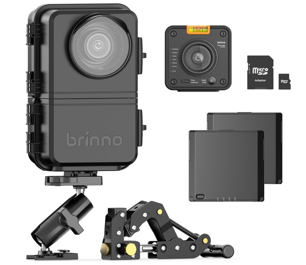 Brinno BCC5000 WiFi & 4K Construction Time Lapse Camera Bundle