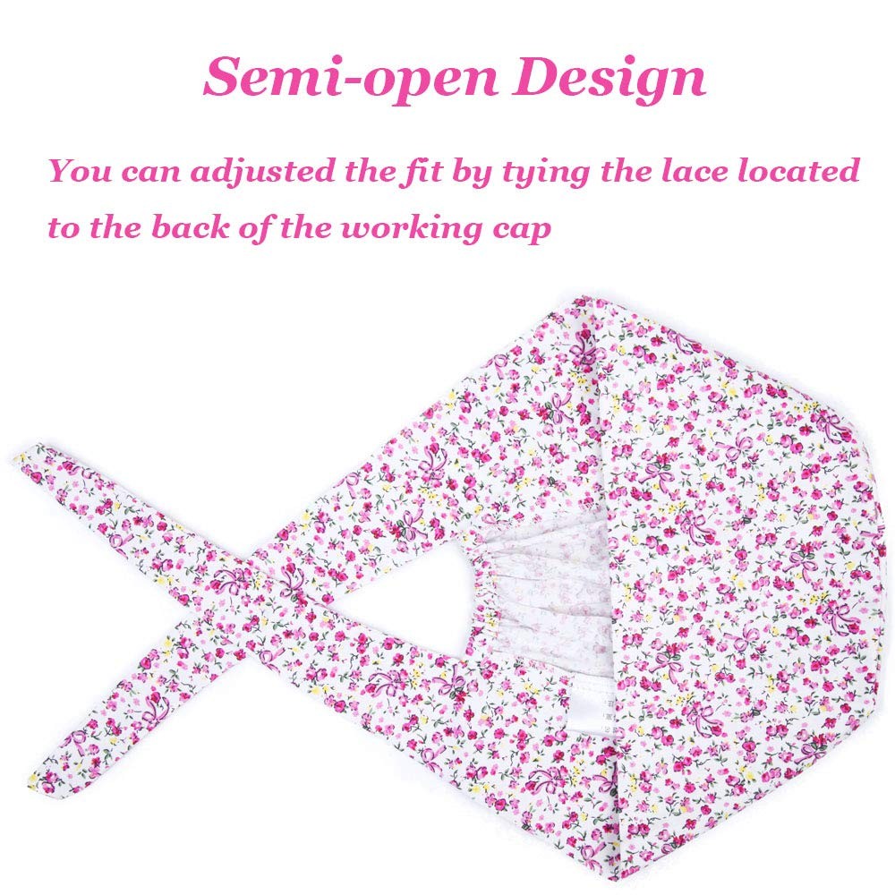 Adjustable Working Cap Elastic Tie Back Scrub Cap Unisex One Size Multiple Color