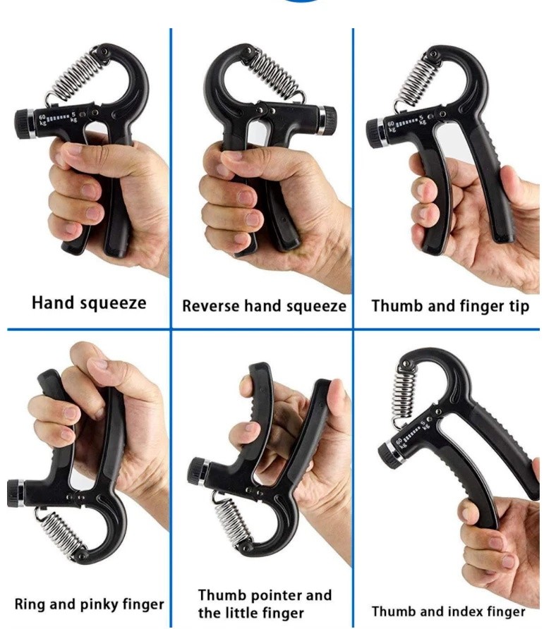 R-shape Hand Grip Strength Power Trainer Adjustable Gym Strength Power Exerciser