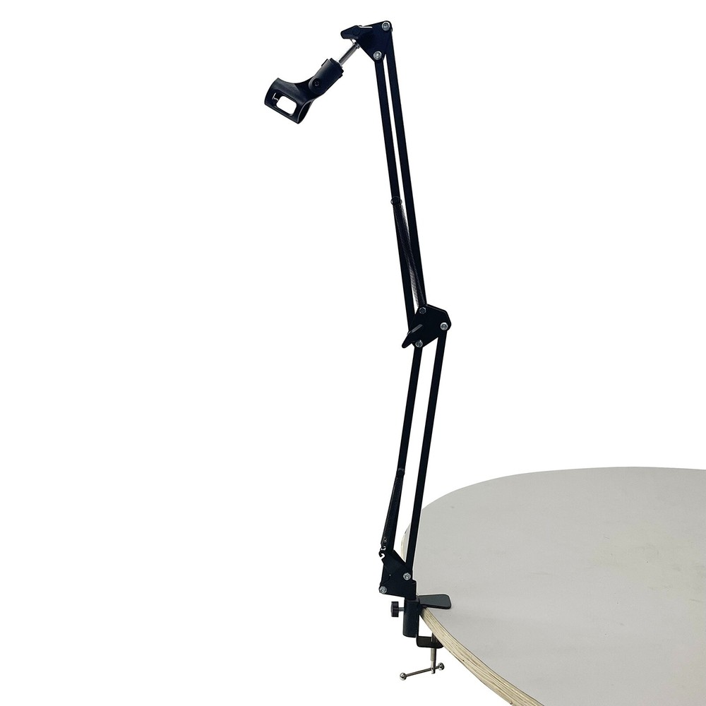 Microphone Stand Suspension Arm Mounting Bracket Black for Studio Broadcast