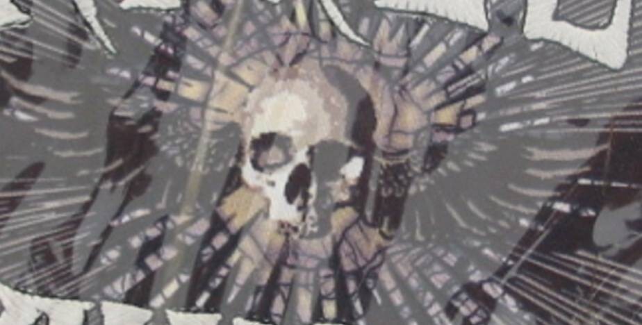 Harley Davidson Hypnotic Skull Bar & Shield Emblem / Patch XL