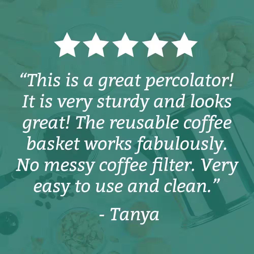 8-Cup Stainless Steel Percolator