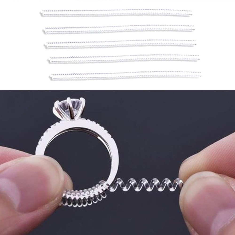 12 Pcs Ring Size Reducer Transparent TPU Adjuster