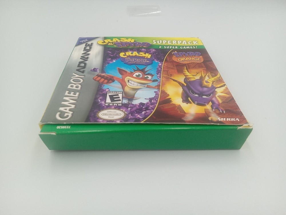 NO GAME, BOX ONLY, Crash & Spyro GBA Box, No Manuel Or Inserts, See Description