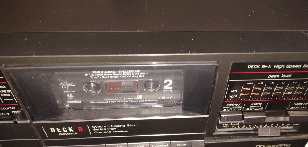 TECHNICS RS-T911 Stereo Double Cassette Deck Recorder Tested Working