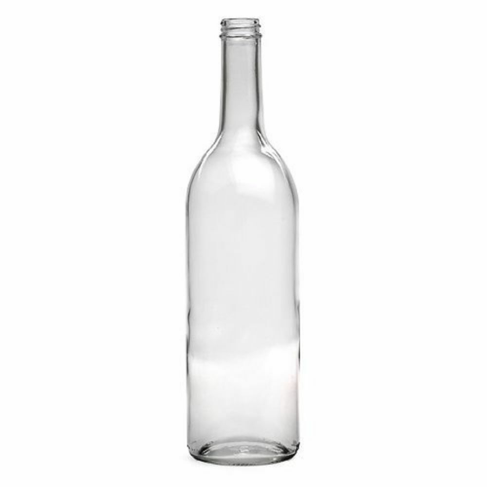 Wine Bottles - 750 mL Flint Claret - Flat Bottom - Screw Top - Case of 12