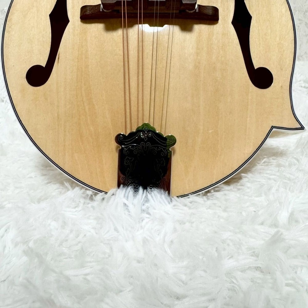 "Rare Good Condition" Mylowe Flat Mandolin with Hard Case Mandolin