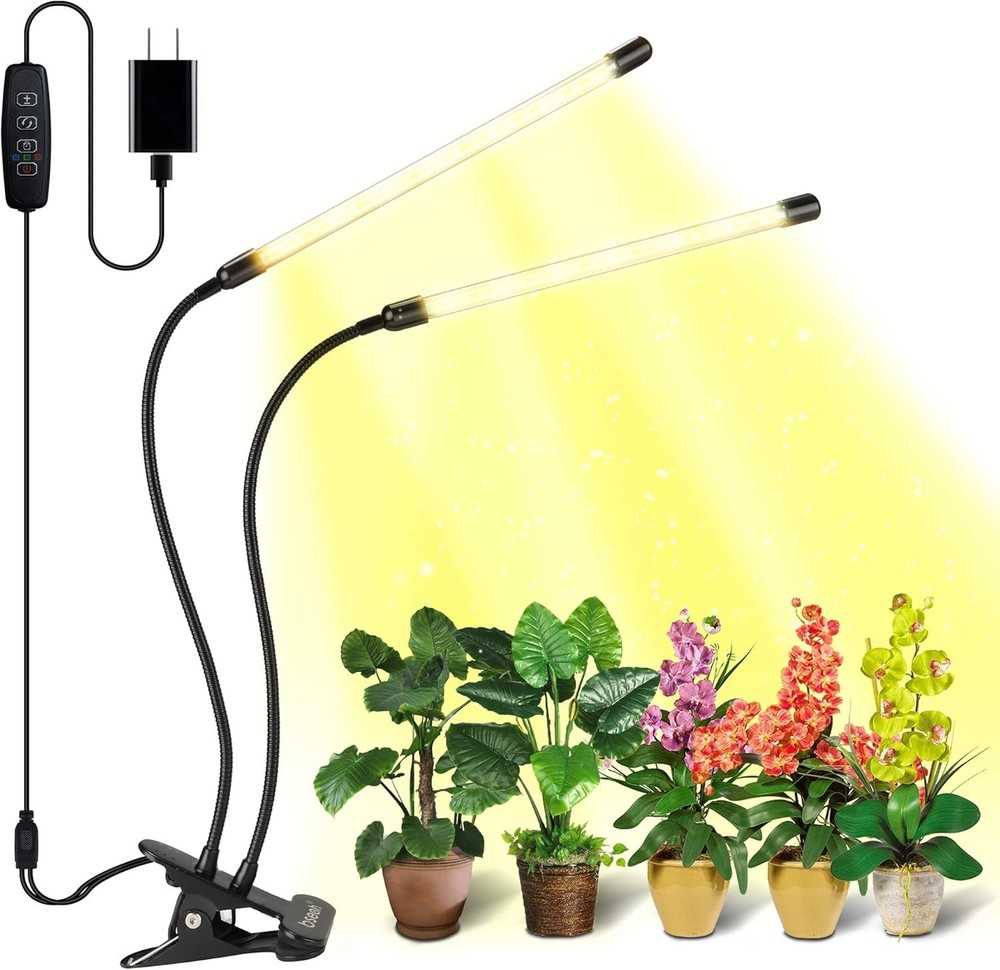 Versatile Indoor Plant Light - Full Spectrum LED with Adjustable Arm & Remote