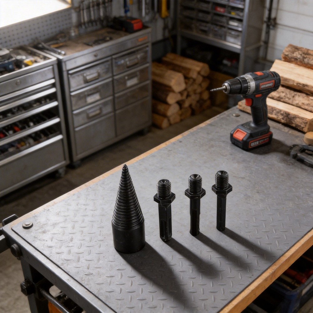 Firewood Drill Bit Efficient Wood Preparation Multiple Sizes Available