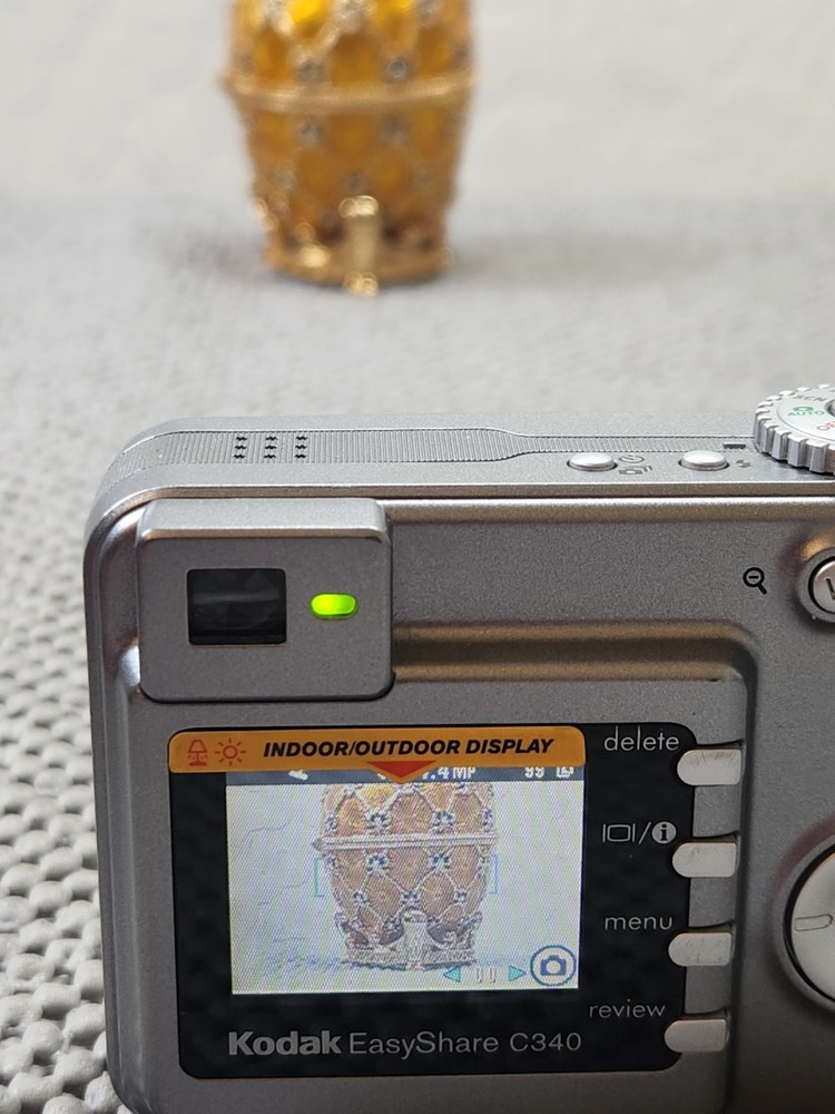 Kodak EasyShare C340 5.0MP Digital Camera - Silver Bundle Good Condition Tested