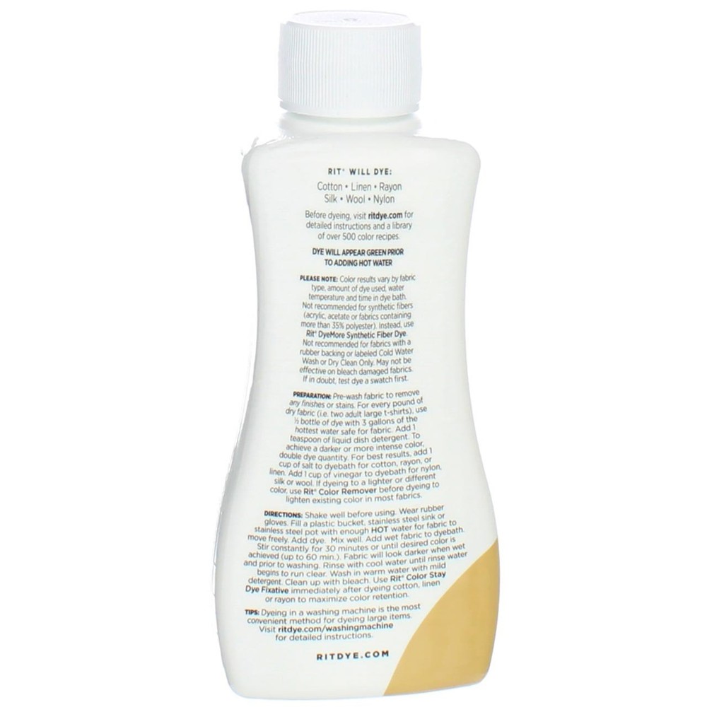 2 Pack Rit All-Purpose Liquid Dye, Tan, 8 fl oz