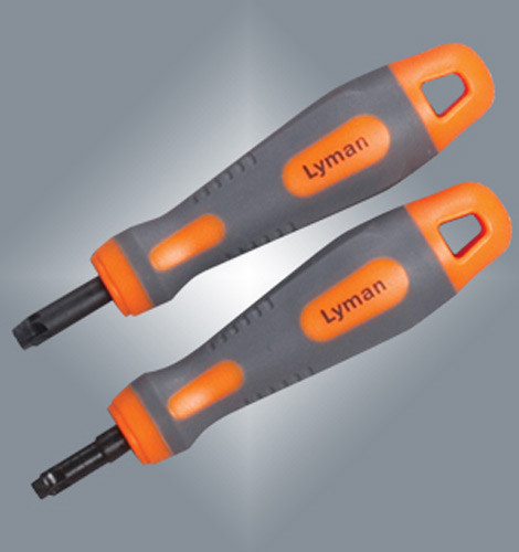 Primer Pocket Reamer with Molded Rubber Handle, [choice Small, Large, or Both]